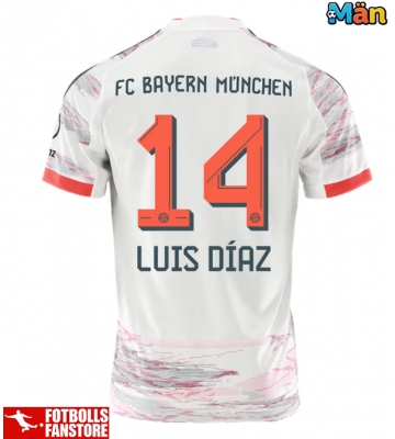 Bayern Munich Luis Diaz #14 Bortatröja 2025-26 Kortärmad
